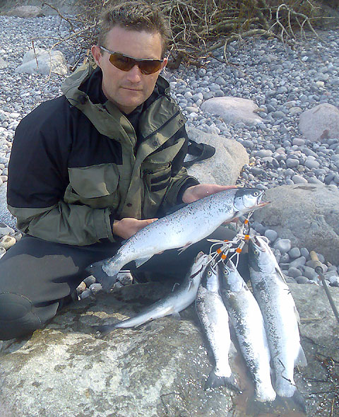 Jan med en stribe fine havrreder. Strste vejer 1.725 kg.