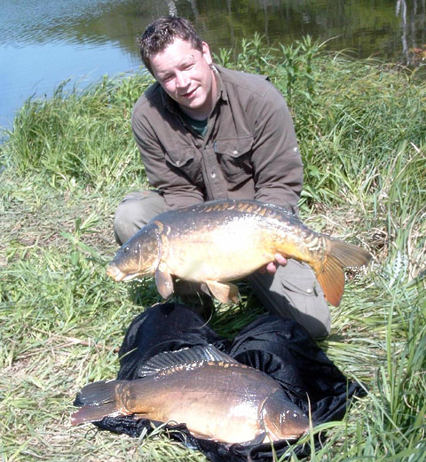 Michael Boysen - spejlkarper 7.25 og 8.85 kg.