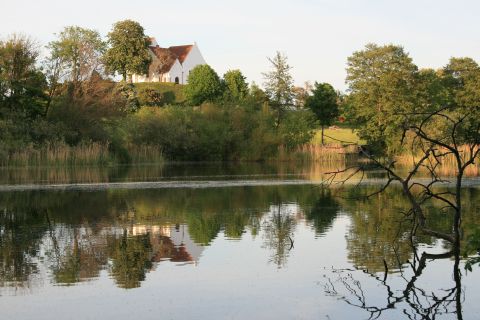 Malerisk view til Pederborg kirke