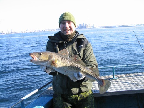 Johnny med 3,3 kg. torsk