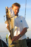 Jan Fahlgren med en 5 kg torsk fra resund