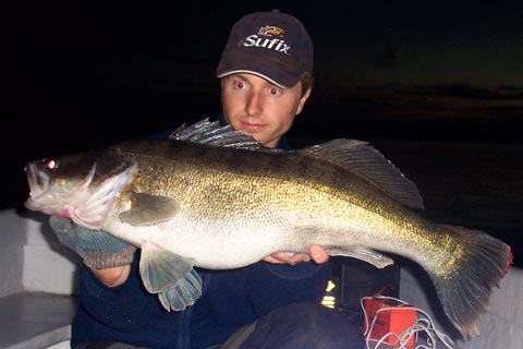 Jonas Hansen med 5.550 kg sandart