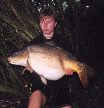 Jonas Hansen med 11.5 kg. spejlkarpe