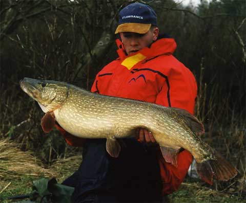 Lasse Sterll med 11.3 kg. gedde