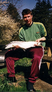 Matias Madsen med 3.7 kg. hav�rred fra Sejer�bugten.